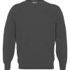 Lambswool Crew Neck Jumper - Mid Grey