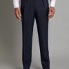 Pleated Suit Trousers - Plain Navy -Clothing store 2020 08 17 oliver browneaton suit plain navy068 8d44d71d 47ff 4b76 88e8 04aa774c98fb
