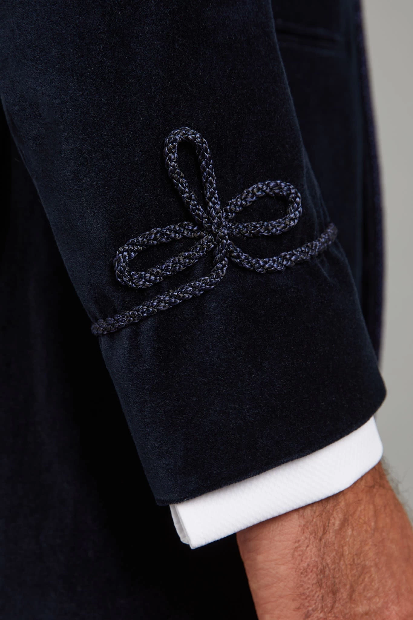 Caversham Smoking Jacket - Navy 5 Caversham Smoking Jacket - Navy - Image 3