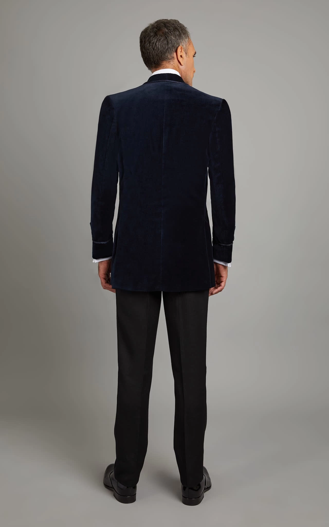 Caversham Smoking Jacket - Navy 4 Caversham Smoking Jacket - Navy - Image 2
