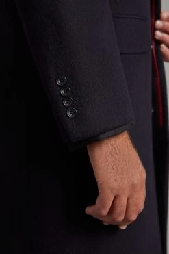 Single Breasted Overcoat - Navy Cashmere Blend -Clothing store 2020 08 18 oliver brown0106 8881cd3f df6a 451b 9e43 aec2c5b7f4c7