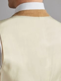 Double Breasted Doeskin Waistcoat - Straw -Clothing store 210225 oliverbrown25083 aa2aef73 a1e5 4e9e aaab ef739d70db10