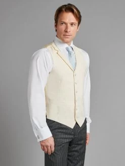 Single Breasted Wool Waistcoat - Cream -Clothing store 210225 oliverbrown25569 38d8f184 5f5e 45cf 928a 19e441a98d2d