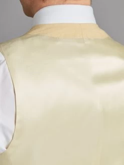 Single Breasted Linen Waistcoat - Yellow -Clothing store 210225 oliverbrown25652 e6983f15 55e0 49b0 8203 571e73f2cd49