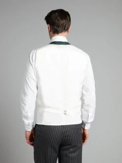 Double Breasted Wool Waistcoat With Piping - Hunter Green -Clothing store 210423 oliverbrown40571 92542d2d 4152 4172 bd17 7831df822415