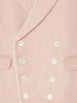 Double Breasted Waistcoat With Piping - Pale Pink Herringbone -Clothing store 220509 oliverbrown2423 76b65ceb b96e 4368 b965 6f7f65619a4d
