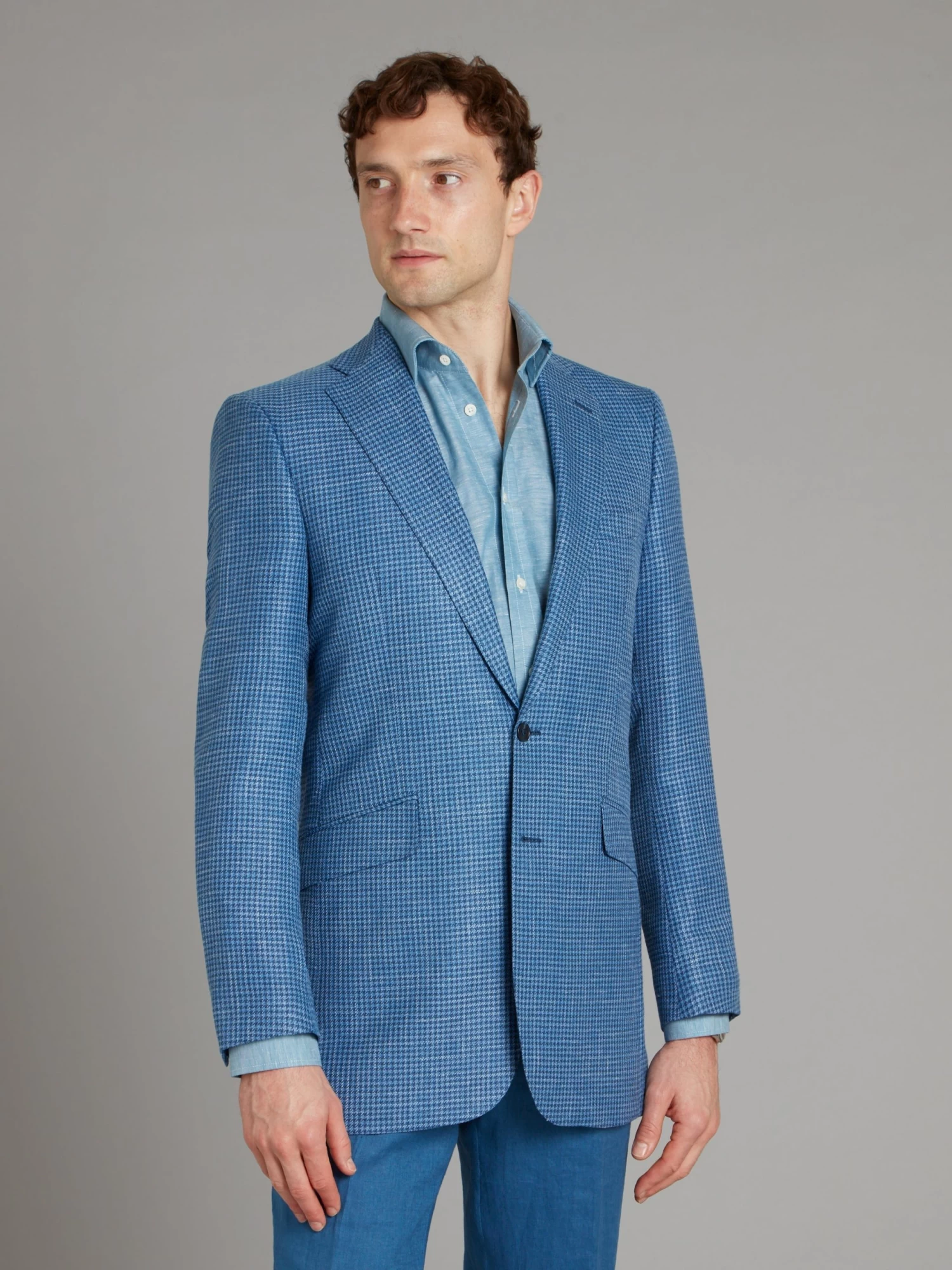 Eaton Jacket - Houndstooth Blue 3 Eaton Jacket - Houndstooth Blue