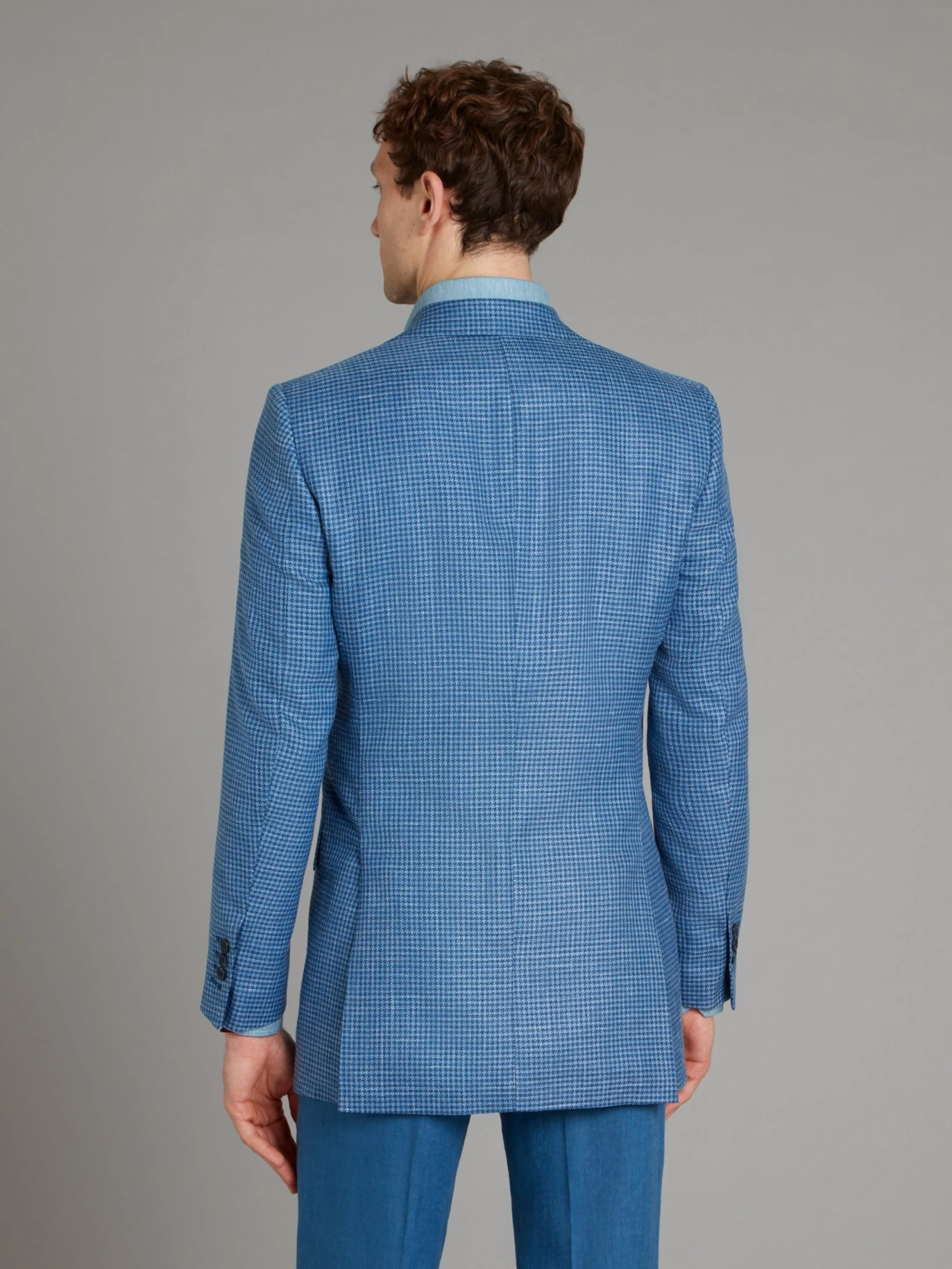 Eaton Jacket - Houndstooth Blue 5 Eaton Jacket - Houndstooth Blue - Image 3