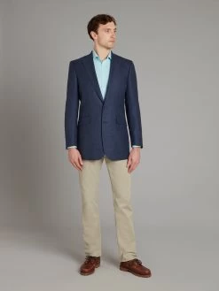 Eaton Jacket - Textured Sapphire Blue -Clothing store 221027 OLIVERBROWN49934 1 163a6d7f 60a6 41c8 9cc4 958af1aa0119