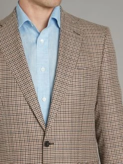 Eaton Jacket - Houndstooth Brown -Clothing store 221027 OLIVERBROWN50082 1 3ea28274 8e01 4ebc b66b 6a1840750f69