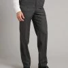 Flat Front Luxury Morning Trousers - Black, Grey -Clothing store 230403 OliverBrown0189