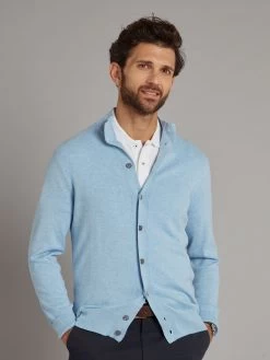 Standish Cardigan - Steel Blue
