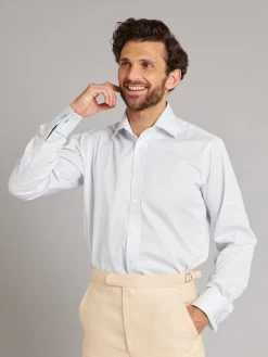 City Shirt, Micro Check - Blue