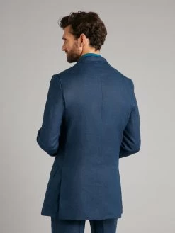 Mandarin Collar Linen Jacket - Navy -Clothing store 230403 OliverBrown2162 56685586 ca86 4296 8a52 4721541a049e