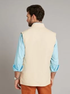 Linen Gilet - String -Clothing store 230403 OliverBrown2272