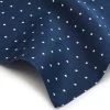 Polka Dot Silk Pocket Square - Navy -Clothing store 230420 OliverBrown1069