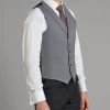 Limited Edition Luxury Single Breasted Wool Waistcoat - Light Grey