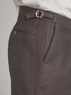 Pleated Trousers - Grey Flannel 8 Pleated Trousers - Grey Flannel -Clothing store 230731 OliverBrown1731