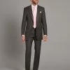 Carlyle Suit Chalk-Stripe Flannel - Charcoal