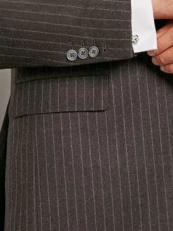 Carlyle Suit Chalk-Stripe Flannel - Charcoal -Clothing store 230731 OliverBrown1869