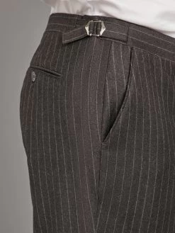 Carlyle Suit Chalk-Stripe Flannel - Charcoal -Clothing store 230731 OliverBrown1907 6f07a684 57cd 417f 9506 1605c7337e59