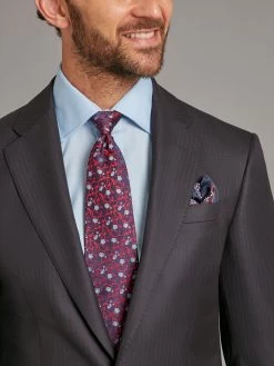 Astell Suit - Lightweight Herringbone Midnight Navy -Clothing store 230731 OliverBrown1940