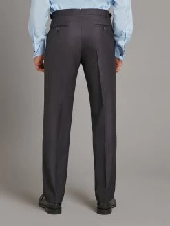 Astell Suit - Lightweight Herringbone Midnight Navy -Clothing store 230731 OliverBrown1962