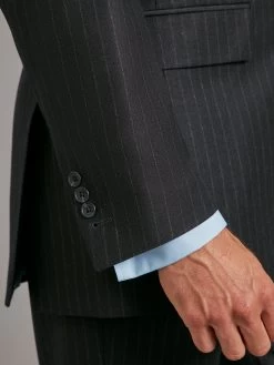 Carlyle Suit Chalk-Stripe Flannel - Navy -Clothing store 230731 OliverBrown2006