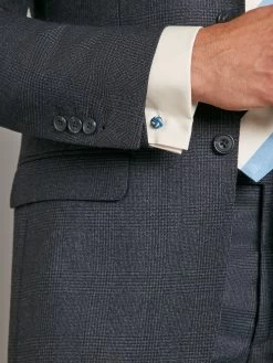 Astell Suit Prince Of Wales - Navy 11 Astell Suit Prince Of Wales - Navy -Clothing store 230731 OliverBrown2127