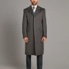 Covert Coat, Covert Collar - Grey -Clothing store 230731 OliverBrown2152