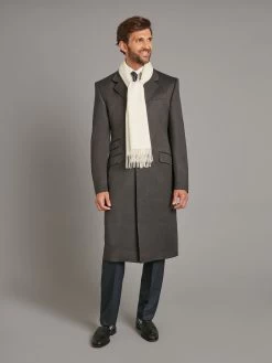 Covert Coat, Covert Collar - Grey -Clothing store 230731 OliverBrown2168