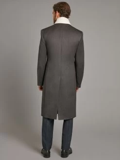 Covert Coat, Covert Collar - Grey -Clothing store 230731 OliverBrown2177