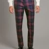 Tartan Trousers - Plum Watch -Clothing store 230731 OliverBrown2232