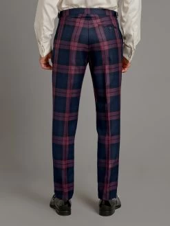 Tartan Trousers - Plum Watch -Clothing store 230731 OliverBrown2240