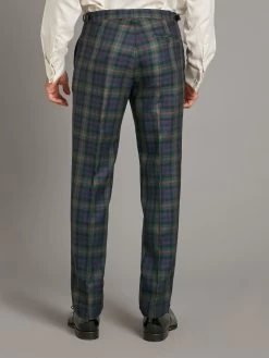 Tartan Trousers - Black Watch With Red Overcheck -Clothing store 230731 OliverBrown2255 96d55c93 7c6d 4529 9832 f4768f8c665b