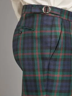 Tartan Trousers - Black Watch With Red Overcheck -Clothing store 230731 OliverBrown2259 a3bd409a 2ff2 4fbc b8f7 0f0af75ac889