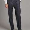 Pleated Suit Trousers - Navy Flannel -Clothing store 230731 OliverBrown2493 8913b5fd b151 43ff 8bd8 5dd596ccdfca