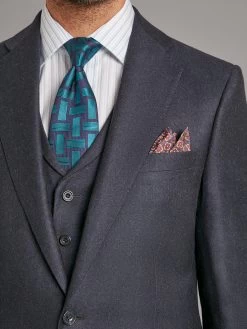 Eaton Suit - Navy Flannel -Clothing store 230731 OliverBrown2539