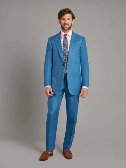 Carlyle Suit - Borage Blue Linen