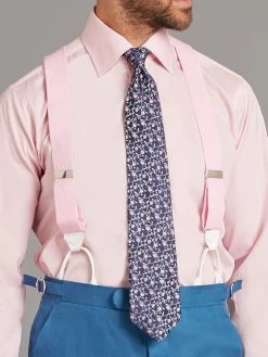 Carlyle Suit - Borage Blue Linen -Clothing store 230731 OliverBrown2654