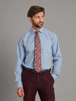 Regular Fit Shirt - Cashmere Blend Denim