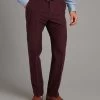 Luxury Moleskin Trousers - Wine -Clothing store 230731 OliverBrown2704 1