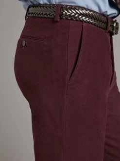 Luxury Moleskin Trousers - Wine -Clothing store 230731 OliverBrown2712 1