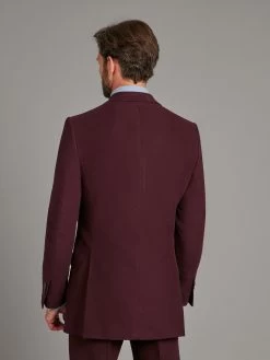 Luxury Eaton Jacket - Wine Moleskin -Clothing store 230731 OliverBrown2743