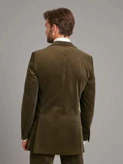 Eaton Needlecord Jacket - Dark Olive -Clothing store 230731 OliverBrown2871