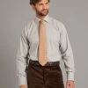 Regular Fit Shirt - Melange Light Grey Puppytooth