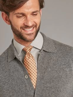 Button Down Cardigan With Collar - Derby Grey 11 Button Down Cardigan With Collar - Derby Grey -Clothing store 230731 OliverBrown3009