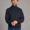 Teflon Merino Roll Neck Jumper - Navy 1 Teflon Merino Roll Neck Jumper - Navy -Clothing store 230731 OliverBrown3190 1