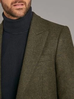 Carlyle Jacket - Forest Green Tweed -Clothing store 230731 OliverBrown3217