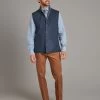 Reversible Gilet - Ink Blue & Denim Loden -Clothing store 230731 OliverBrown3246